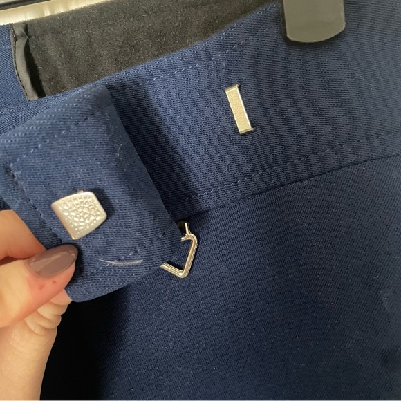 Vintage Obermeyer Pants Womens 12R Blue Stirrup Ski Snow Wool Blend Stretch - Picture 11 of 16